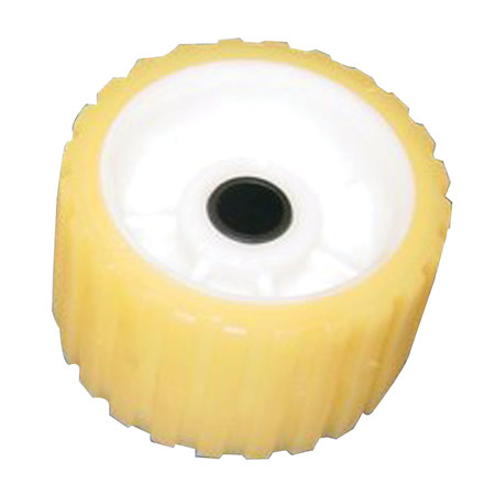 C.H. YATES C.H. Yates 500YW-6P Yellow Plastic Ribbed Roller - 5 in. x 0.75 in. 500YW-6P